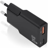 Wall Charger Aisens ASCH-30W2P047-BK Black 30 W
